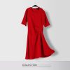 red short sleeve casua...