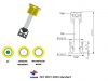 battery charge indicator for car battery with 1 balls B301