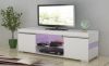 glossy tv stand with l...