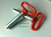 Red handle hitch pins ...