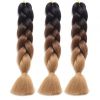 2018 Beautiful 2 Tone Color Synthetic Xpression Extension Hair for Girl