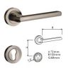 zinc alloy door lever ...