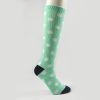 Knee high socks, jacquard socks, TC / Cotton socks, knee high socks with lurex, socks with lurex, fashion socks