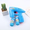 space battery operated soap bubble gun with light