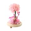 Hydrangea tree in glass dome preserved flower island miniature landscape