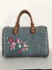 Denim bags with embroi...