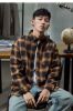 Tang shi plaid shirt m...