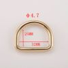 2019 gold bag part zinc alloy d rig meta D ring for belt buckle and luggage 