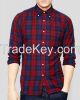 Blue Red Plaid Shirt f...