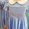 Blue hand smocked dres...