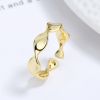 yellow gold wave ring