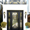 Wrought iron entry doors
