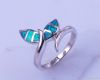 silver ring with opal-...