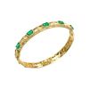 18k gold emerald bracelet