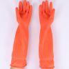 45cm Long Latex Dish Washing Gloves Beef Reinforced Lengthened Rubber Gloves 38cm Laundry Cleaning Gel for Women in Winter