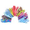 13-needle polyester printed pu gloves with patterns, pu palm coating, anti-static impregnated rubber, labor protection