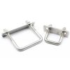 Square U-Bolt, Stainless Steel Square Bend U Bolts with Nuts and Frame Plate for Automobiles Trailer, Ski Boat, or Sailboat Trailer