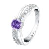 women tanzanite solita...