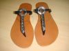 ladies leather sandals