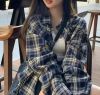 Autumn plaid shirt, wo...
