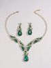 Gemstone alloy necklace