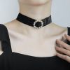 Round Rhinestone Black...