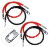 4AWG 18-Inch Battery Cable Set with Terminals, Automotive New Energy Battery Connection Cable