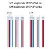 2P 3P 4P Male Head UL1007 24awg SAN Terminal Wire, UL1007 22AWG SCN Terminal Wire