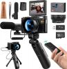 4k Digital Camera 48MP 16X W  Vlogger Kit Microphone