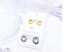 Letter Diamond Earrings