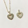 New CZ Pave Heart-Shap...