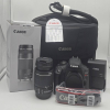 Best Sales Rebel T7 DSLR Camera with EF-S 18-55mm and EF 75-300mm Double Zoom Lens Kit Ready to Ship