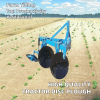  Blue 3 Point Linkage Disc Plough Tractor Mounted Farm Cultivator for Farmland Tillage High