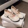 White Mary Jane shoes ...