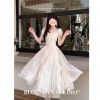 White Lace Chiffon Max...