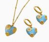 French Vintage Blue En...