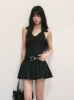 Black Halter Neck Lape...