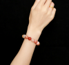 Natural Coral Jade Bea...
