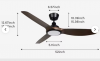 Wooden 3-Blade Ceiling...