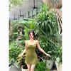 Olive Green Textured C...