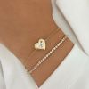 Dainty Bezel Heart Moi...