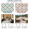 Ceramic flooring tiles