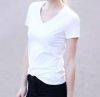 Womens blank V neck t ...