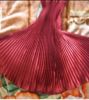satin pleated skirt