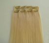 100% human hair clips in hair extension