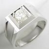 18K white diamond ring( diamart888 at hot mail com)