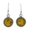 Silver Earring Amber E...