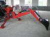 backhoe mounted on tra...