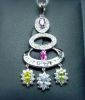 18K CZ Gold Pendent