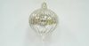 Antique crackle silver glass ornament